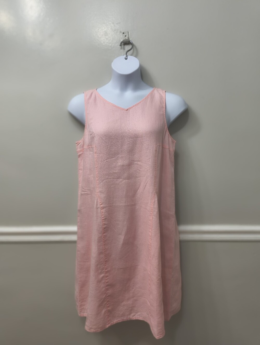J.Jill Love Linen Pink  Ballet Dress Medium Bohemian Quiet Luxury Cottage Core